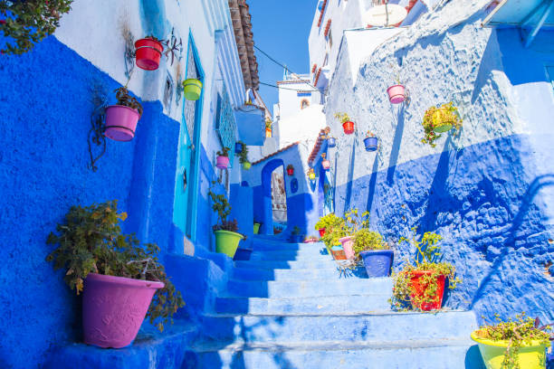 blue alley in Chefchaouen medina